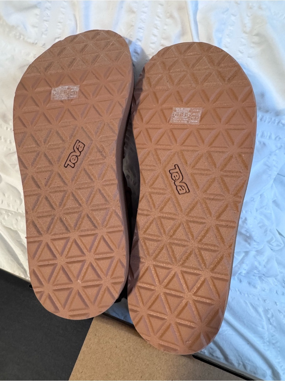 Teva Brown Strappy Platform Sandals - Picture 2 of 3